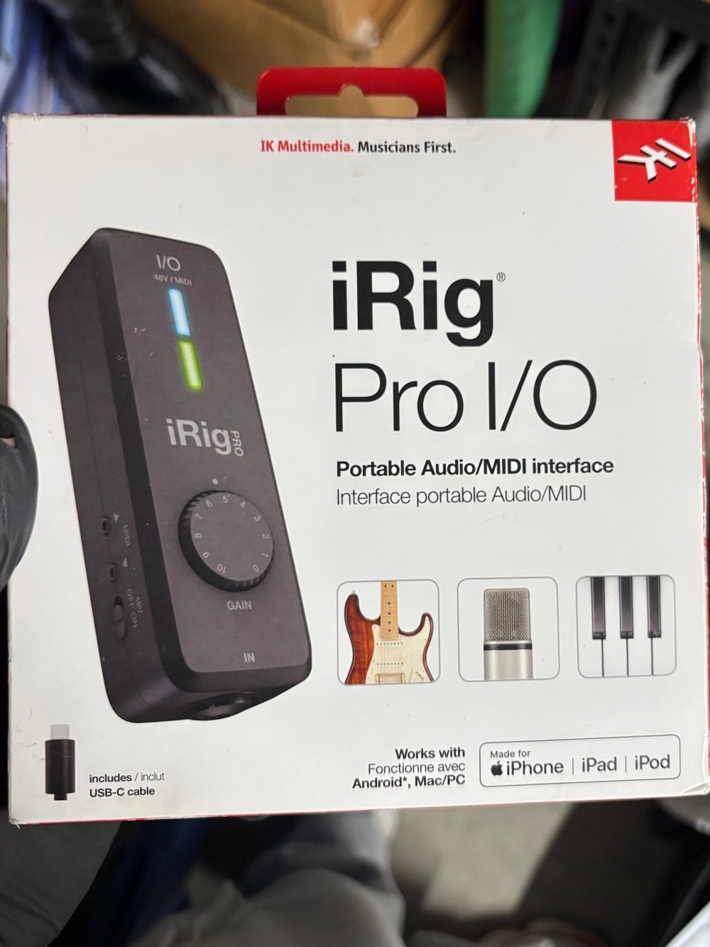 iRig Pro I/O Portable Audio/MIDI Interface – Black